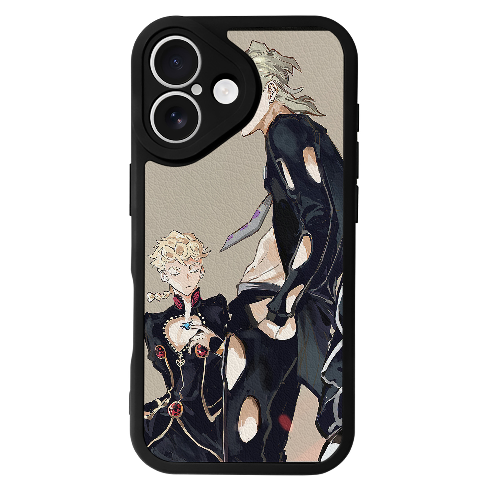 （画像用） ジョジョの奇妙な冒険 JoJo's Bizarre Adventure 【iPhone 16シリーズ対応】シリコンスマホケース（レザー調） 材質：シリコン